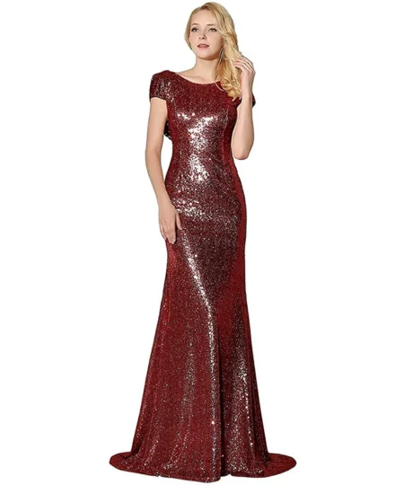 Saltriveroutfitters Women’s Glitter Long Mermaid Dress
