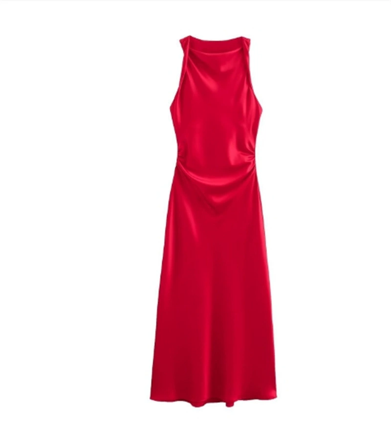 Saltriveroutfitters Women’s Cowl-Neck Satin Slip Dress – Soft Polyester, Multiple Colors Available - Image 12