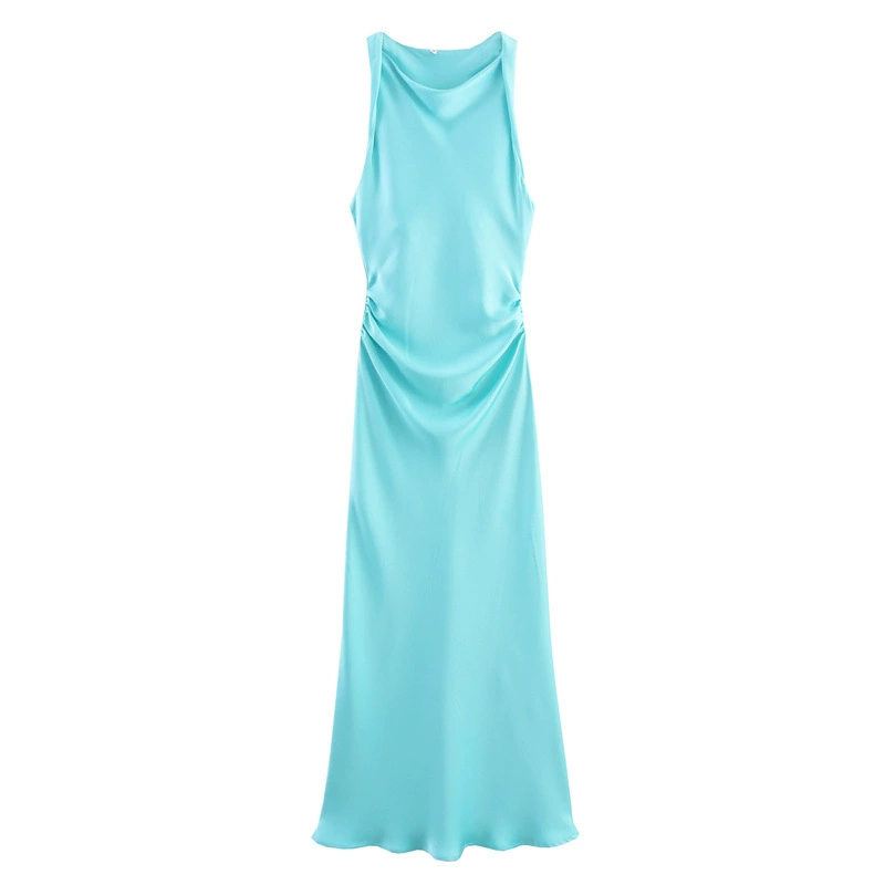 Saltriveroutfitters Women’s Cowl-Neck Satin Slip Dress – Soft Polyester, Multiple Colors Available - Image 14