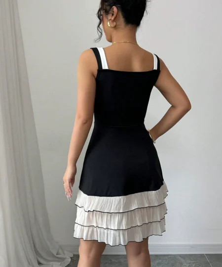 Alternative view of Tampabay-goods Elegant Color-Block Knit Dress