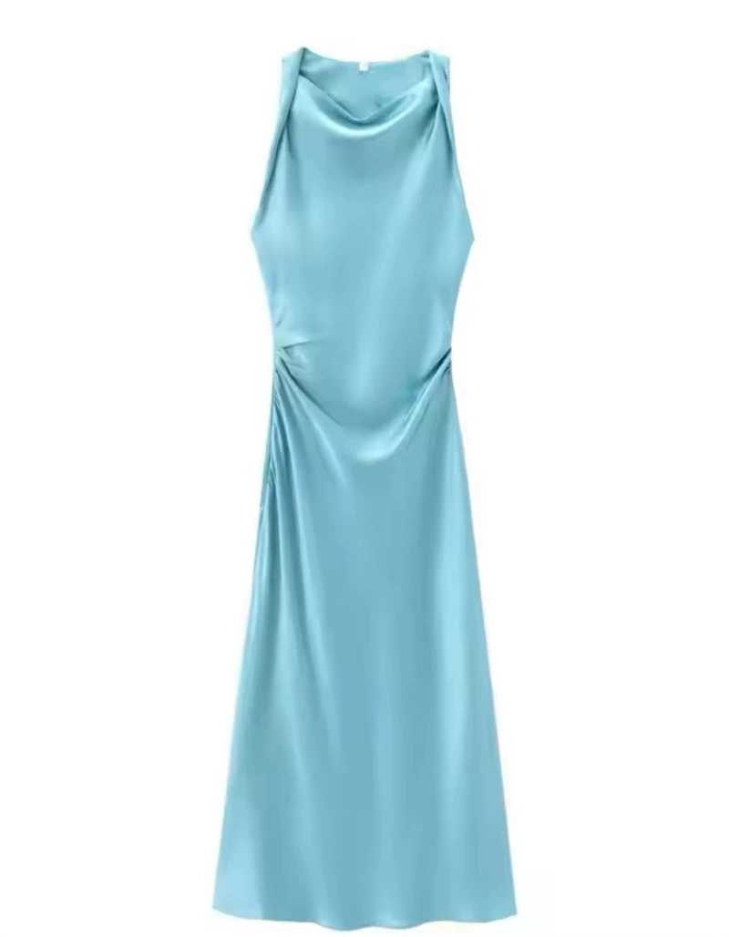Saltriveroutfitters Women’s Cowl-Neck Satin Slip Dress – Soft Polyester, Multiple Colors Available - Image 13
