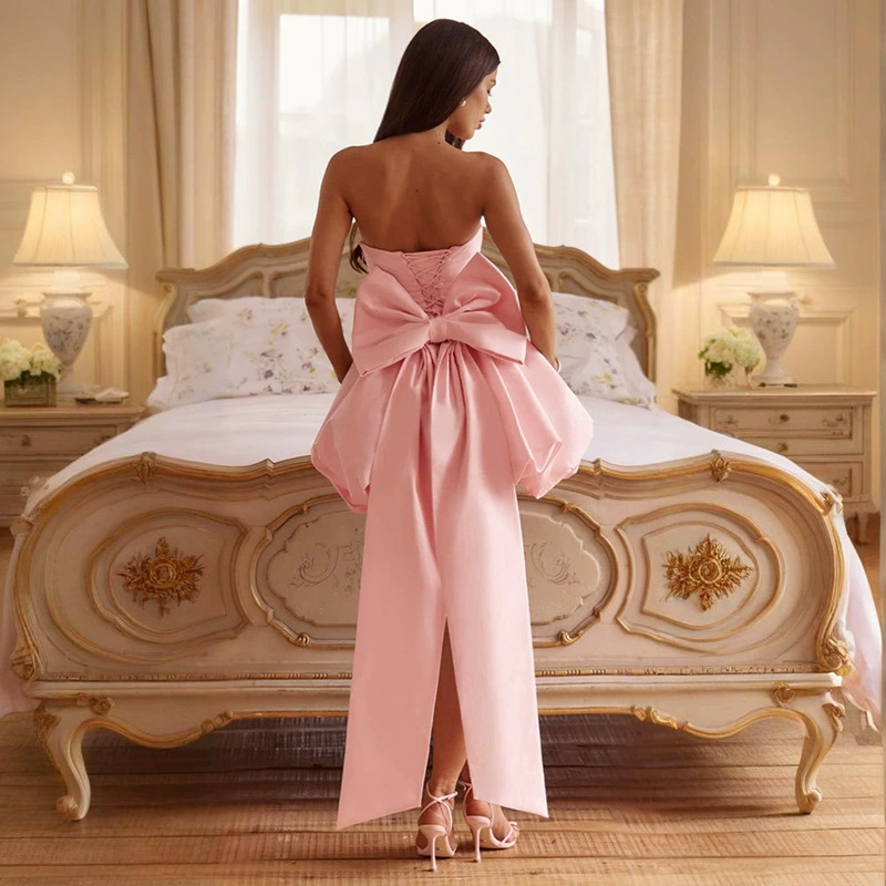 Saltriveroutfitters Strapless Bow Mini Dress - Image 2